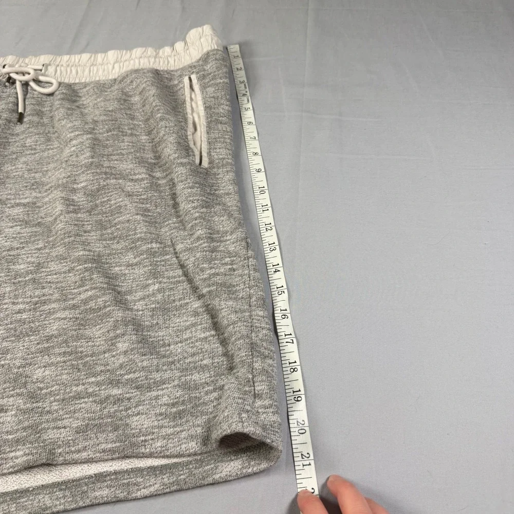Mossimo Supply Co Mens Grey Marl Knit Shorts XL Drawstring Pockets Relaxed Fit